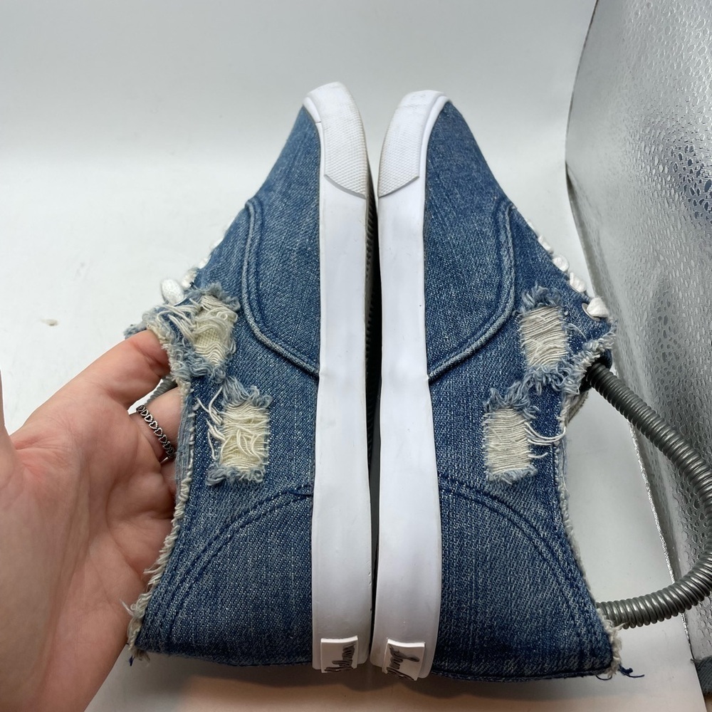 Sam Edelman Calla womens blue denim sneakers size 7 - Picture 8 of 9